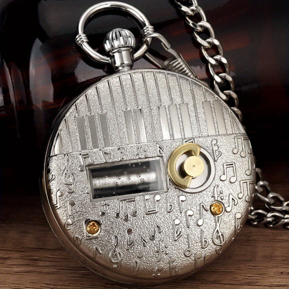 Pocket Watch - Music with Chain Space Series Quartz for Men & Women, Necklace , Unique - product detail view 13
