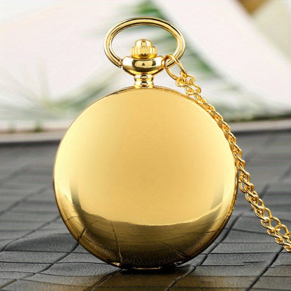 Pocket Watch - Steampunk Necklace Pendant Retro Vintage Quartz Clock Smooth Zinc Alloy - product detail view 9