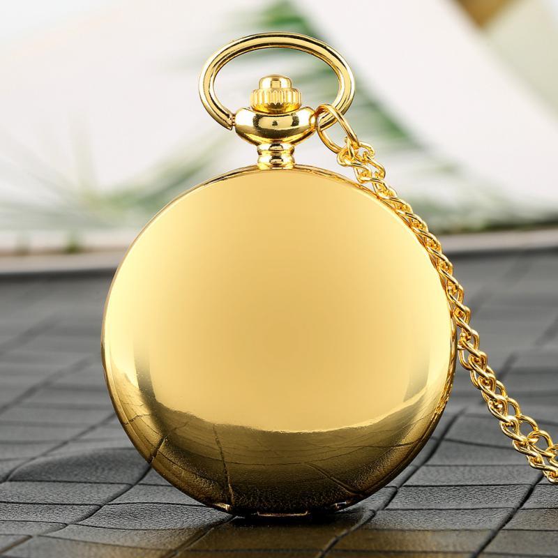Pocket Watch - Steampunk Necklace Pendant Retro Vintage Quartz Clock Smooth Zinc Alloy - product detail view 12