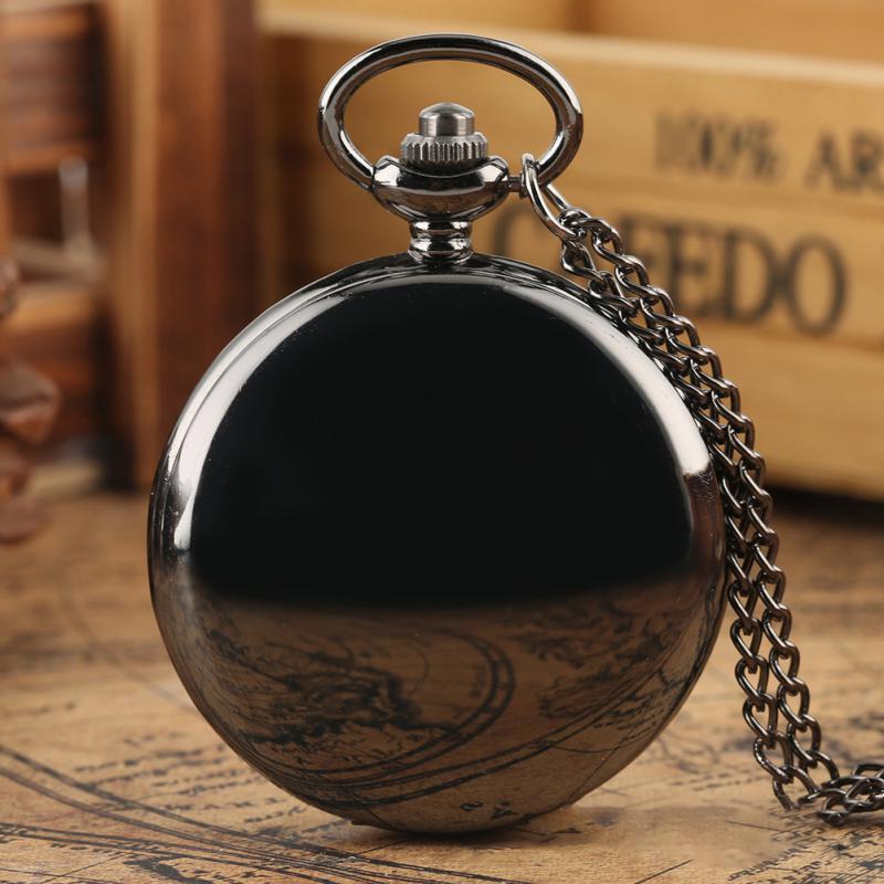 Pocket Watch - Steampunk Necklace Pendant Retro Vintage Quartz Clock Smooth Zinc Alloy - product detail view 13