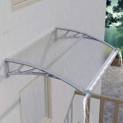 Polycarbonate Door Awning with UV Protection and Multiple Color Options for Patio detail image - detail view 15