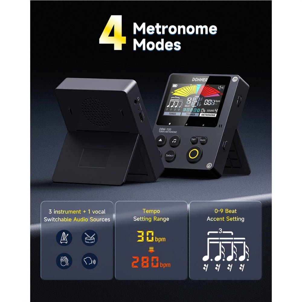 Portable Digital Metronome with Four Modes and Rhythm Trainer for Musicians detail image - detail view 5