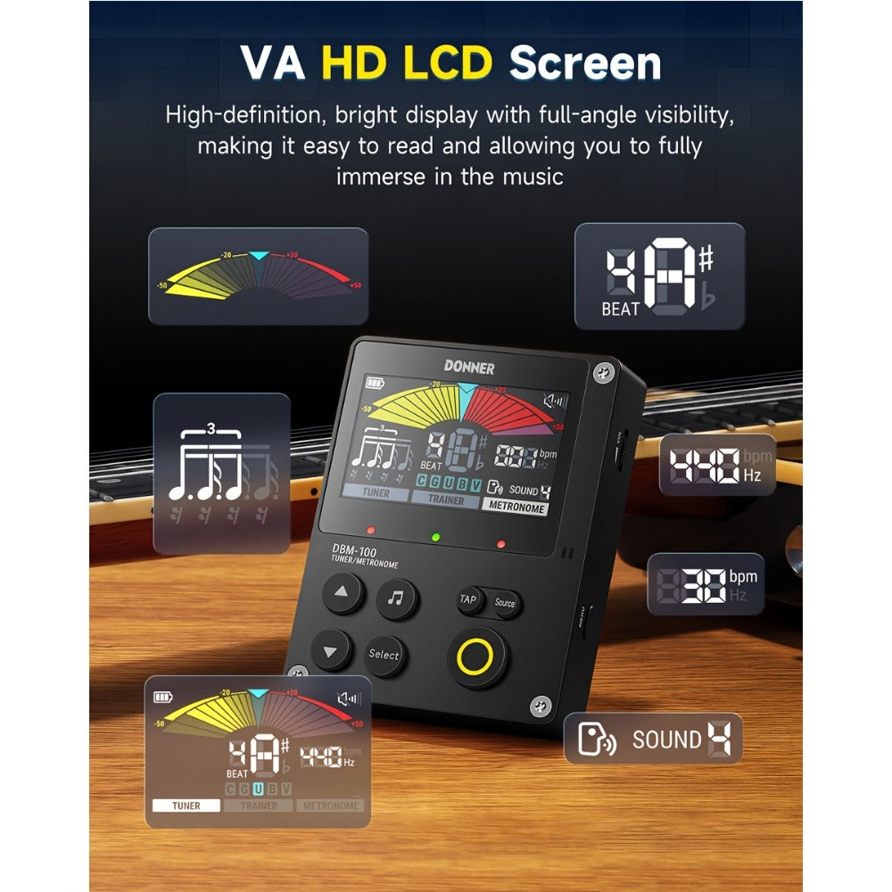 Portable Digital Metronome with Four Modes and Rhythm Trainer for Musicians detail image - detail view 6