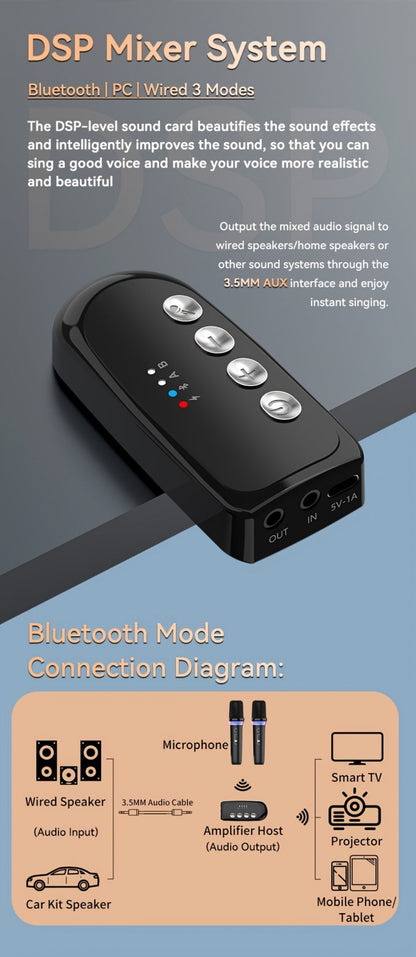Portable Karaoke System, Stereo, RGB, Wireless, VAORLO, DS-K2, Machine for Parties detail image - detail view 15
