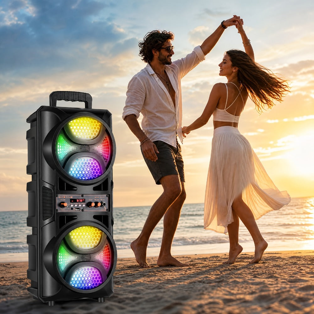 Portable PA Speaker, 10m, RGB, Remote Control, System, Wireless for Parties and Karaoke detail image - detail view 8