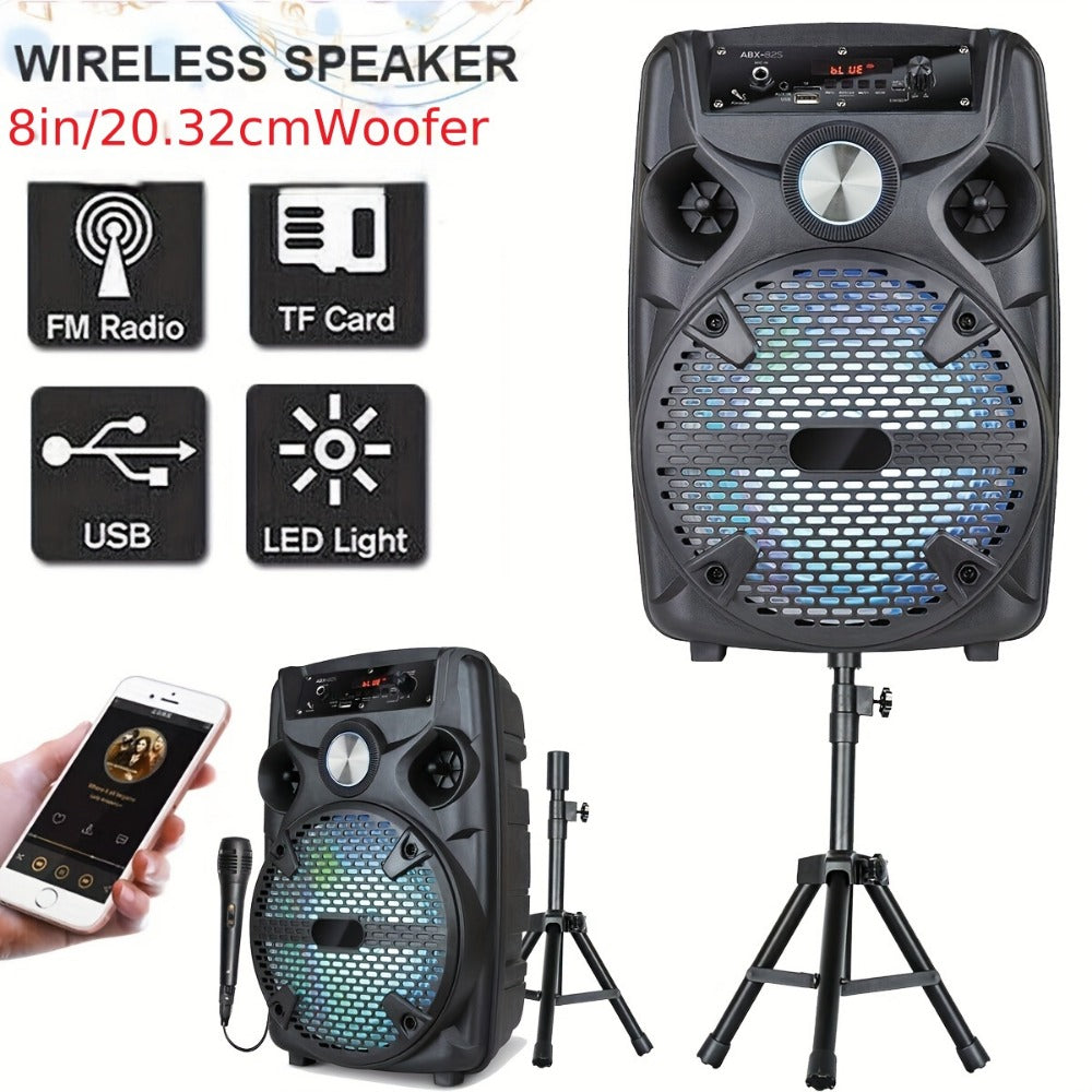 Portable PA Speaker, 15-inch Woofer, Sound Activated, Remote Control, Wireless for Parties detail image - detail view 10