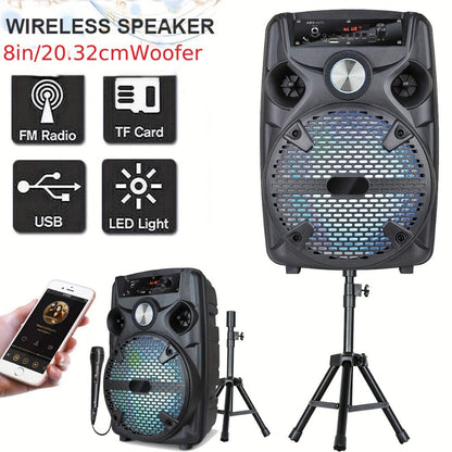 Portable PA Speaker, 15-inch Woofer, Sound Activated, Remote Control, Wireless for Parties detail image - detail view 10