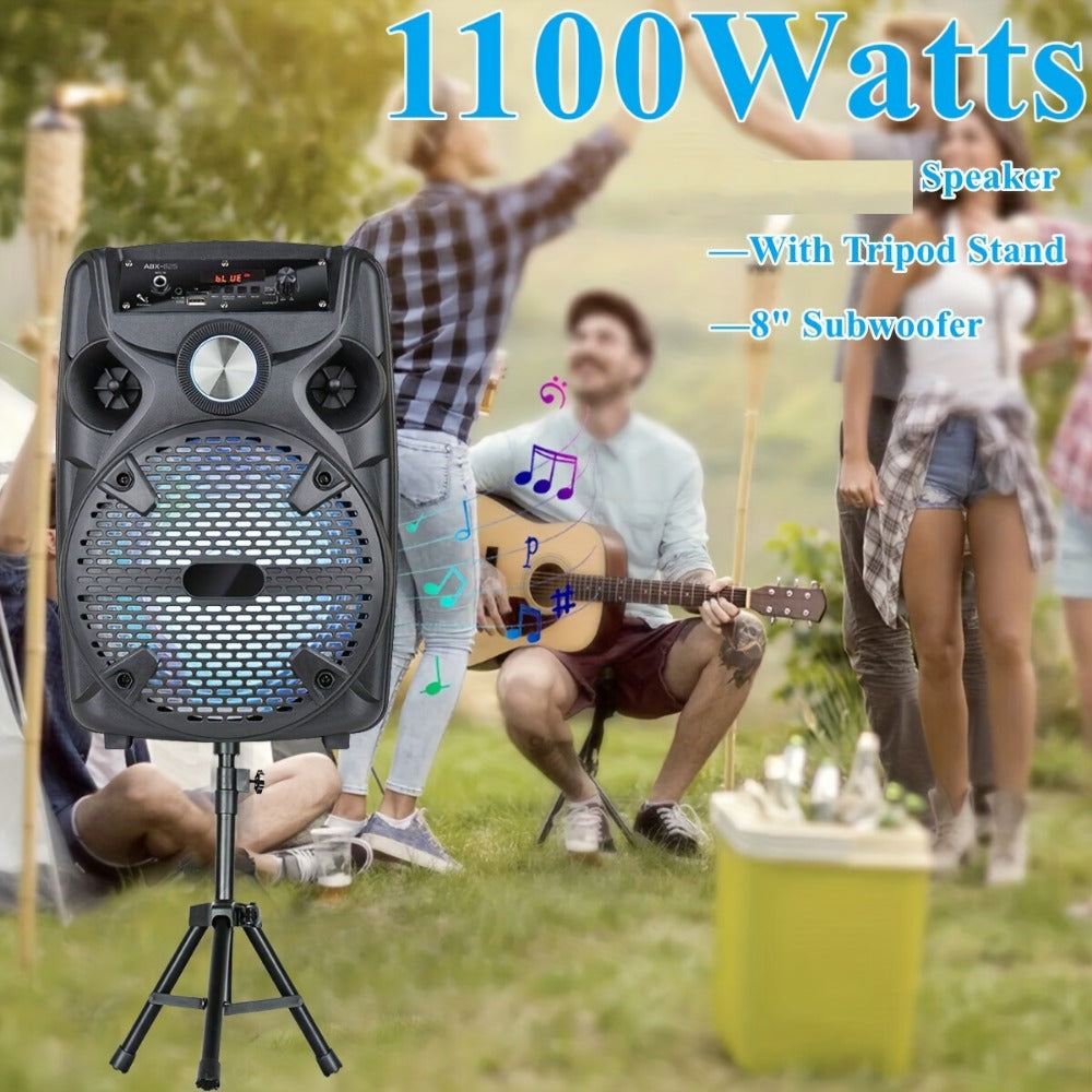 Portable PA Speaker, 15-inch Woofer, Sound Activated, Remote Control, Wireless for Parties detail image - detail view 13