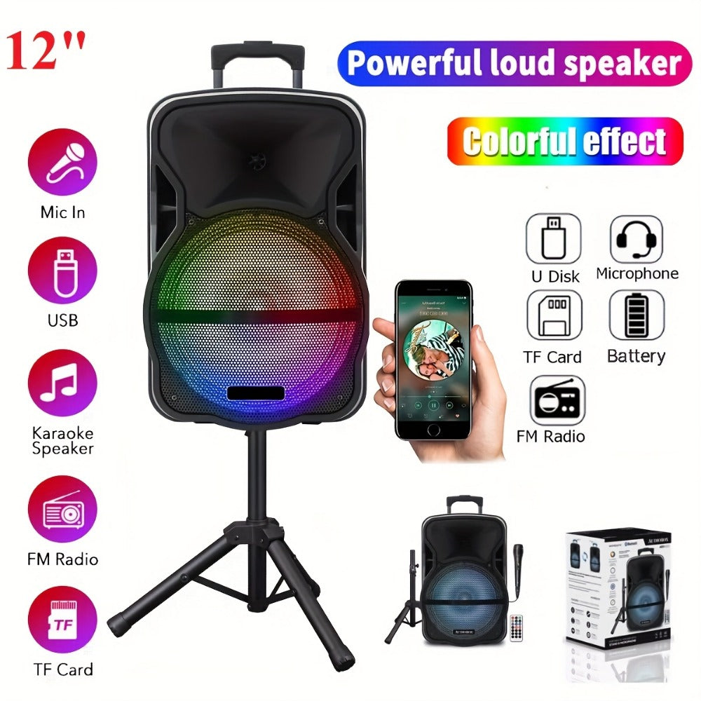 Portable PA Speaker, 15-inch Woofer, Sound Activated, Remote Control, Wireless for Parties detail image - detail view 14