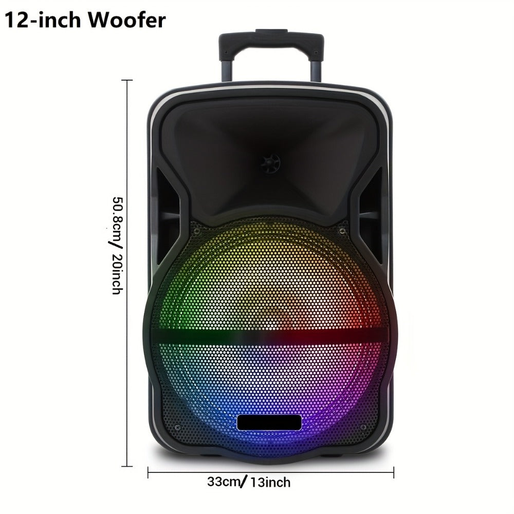 Portable PA Speaker, 15-inch Woofer, Sound Activated, Remote Control, Wireless for Parties detail image - detail view 4