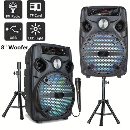 Portable PA Speaker, 15-inch Woofer, Sound Activated, Remote Control, Wireless for Parties detail image - detail view 5