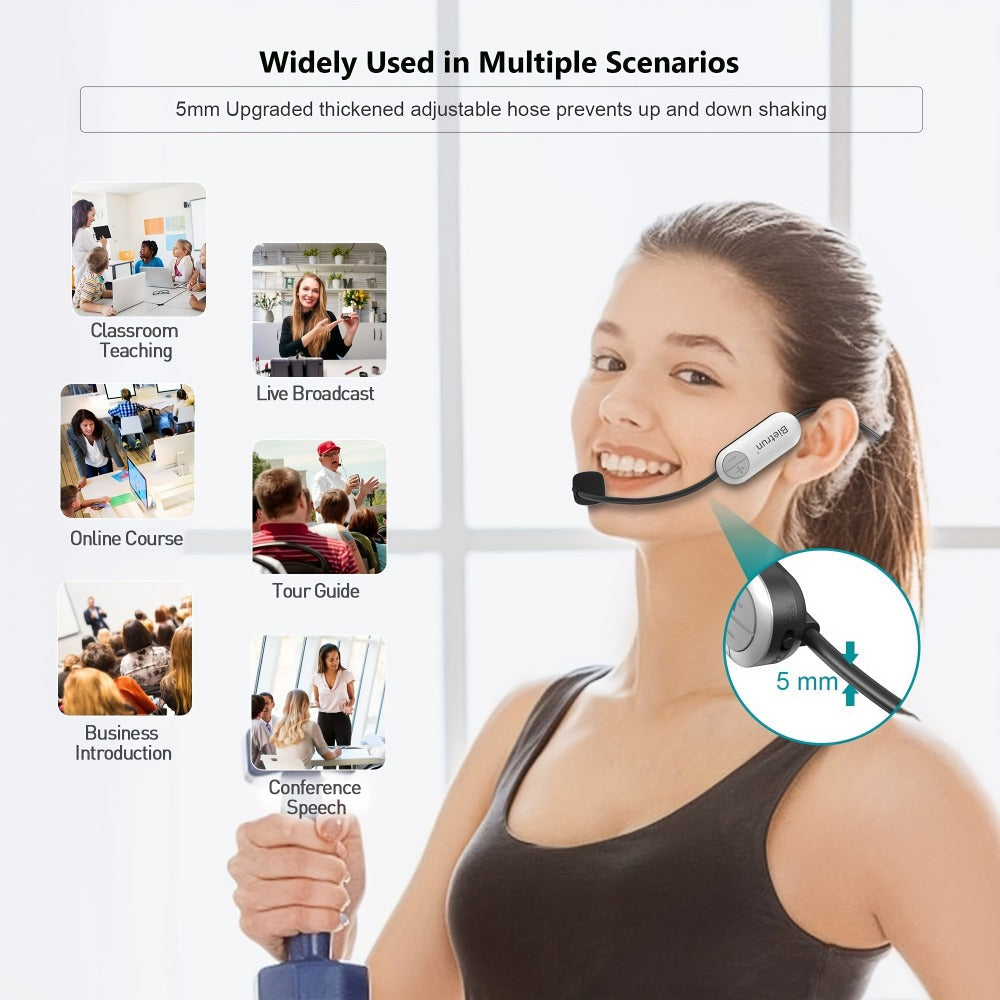 Portable PA Speaker, 165ft, Wireless, USB, Microphone, Headset for Parties and Karaoke detail image - detail view 9