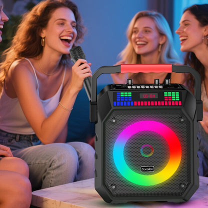 Portable PA Speaker, 20W, Wireless, USB, Karaoke, System, Featuring for Parties detail image - detail view 4