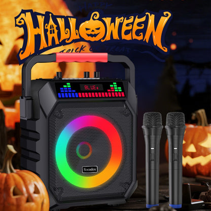 Portable PA Speaker, 20W, Wireless, USB, Karaoke, System, Featuring for Parties detail image - detail view 9