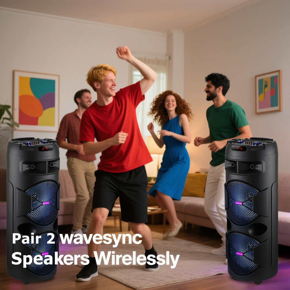 Portable PA Speaker, 36V, Wireless, USB, System, Built-In for Parties and Karaoke detail image - detail view 10