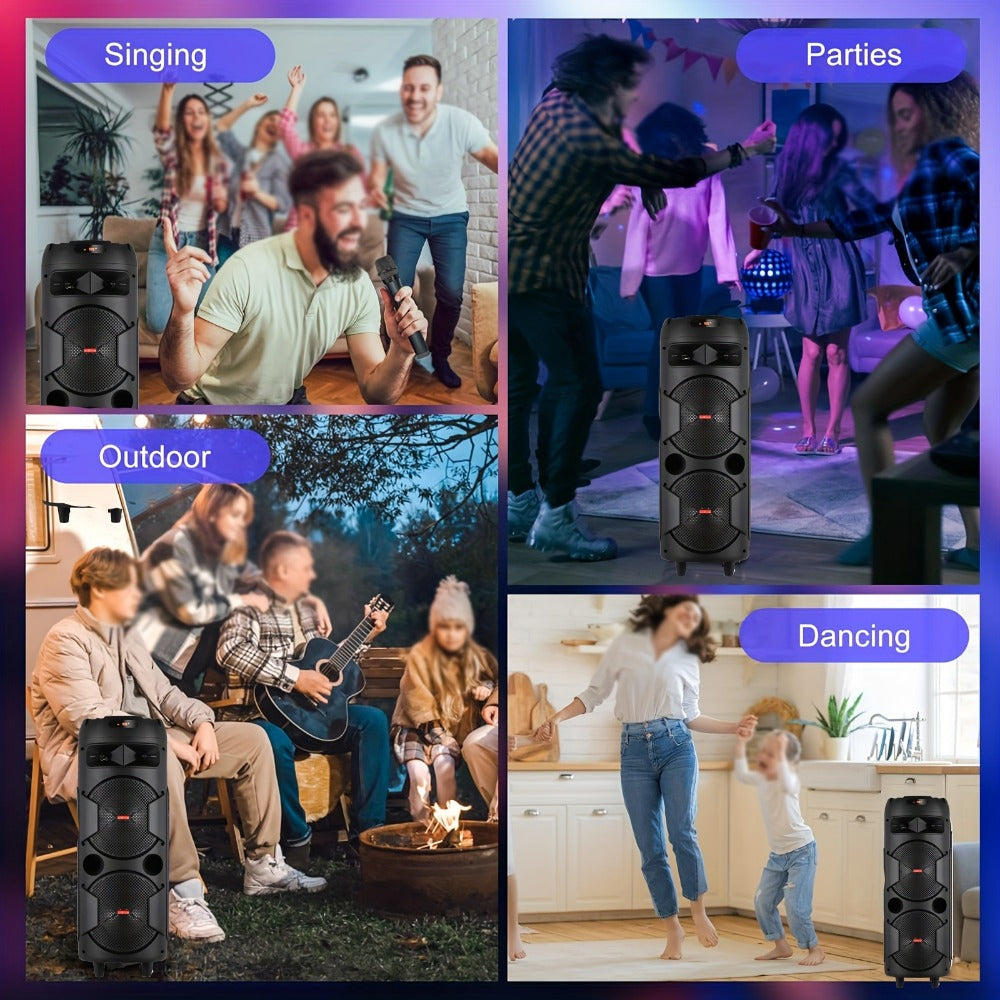 Portable PA Speaker, 36V, Wireless, USB, System, Built-In for Parties and Karaoke detail image - detail view 11