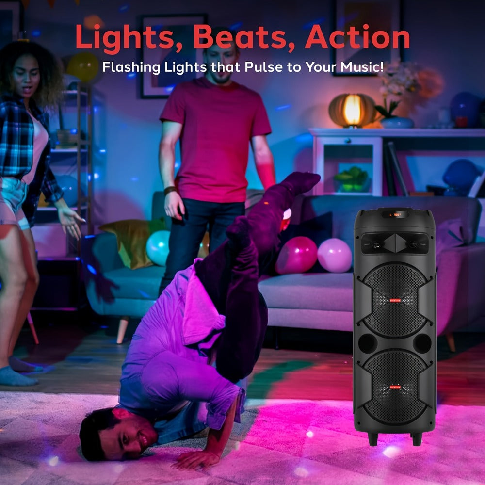 Portable PA Speaker, 36V, Wireless, USB, System, Built-In for Parties and Karaoke detail image - detail view 7