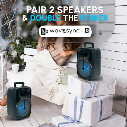 Portable PA Speaker, 4000W, Bluetooth, Wireless, Rechargeable for Parties and Karaoke detail image - detail view 10