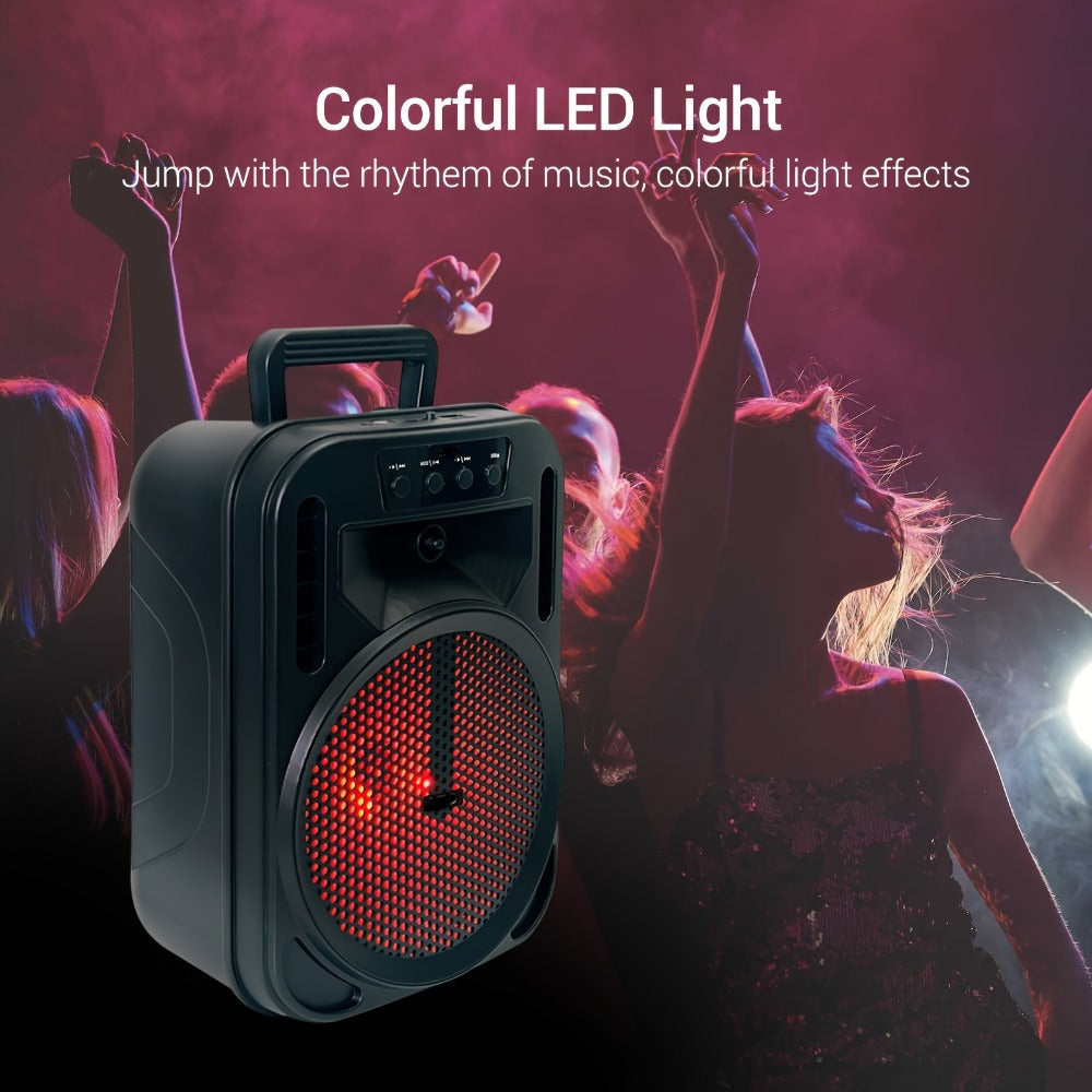 Portable PA Speaker, 4000W, Bluetooth, Wireless, Rechargeable for Parties and Karaoke detail image - detail view 12