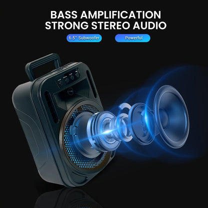 Portable PA Speaker, 4000W, Bluetooth, Wireless, Rechargeable for Parties and Karaoke detail image - detail view 8
