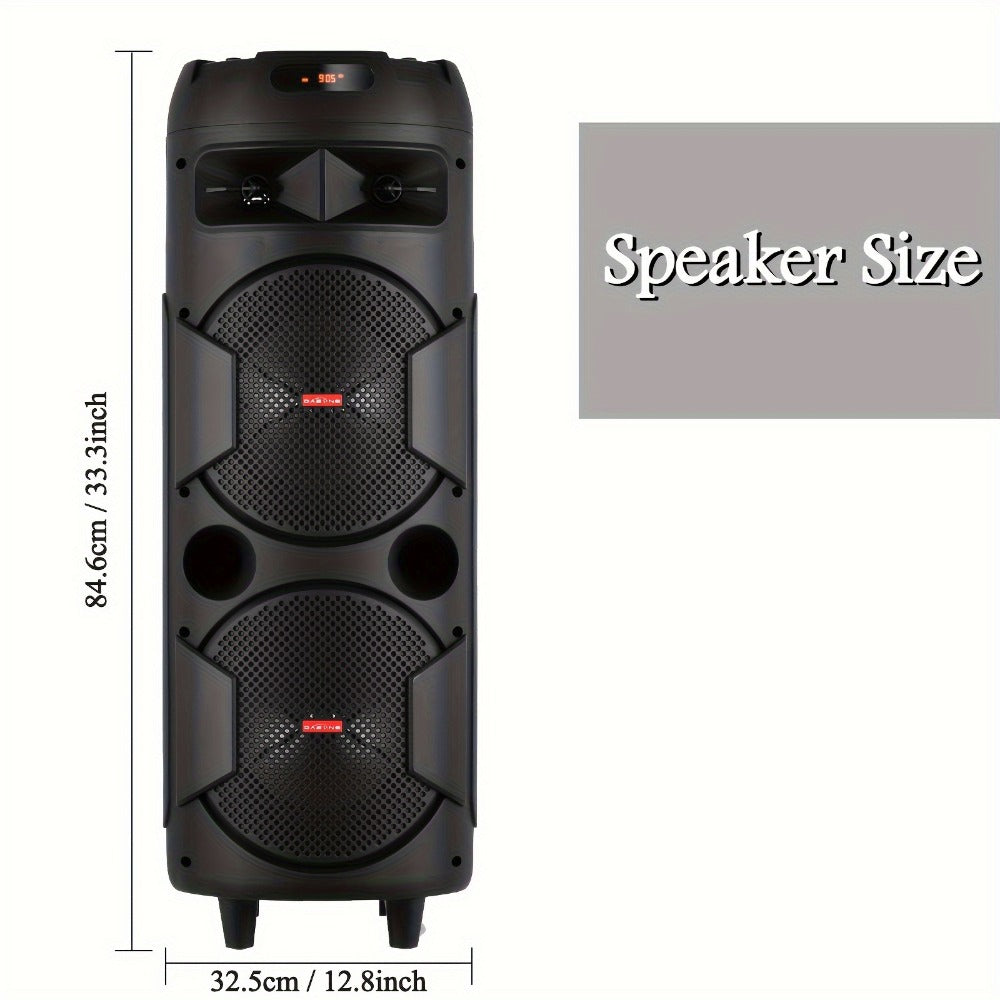 Portable PA Speaker, 59cm, Remote Control, Bluetooth, Dual, Karaoke for Parties detail image