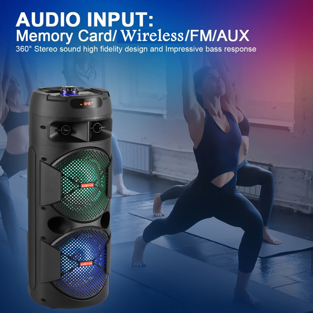 Portable PA Speaker, 59cm, Remote Control, Bluetooth, Dual, Karaoke for Parties detail image - detail view 3