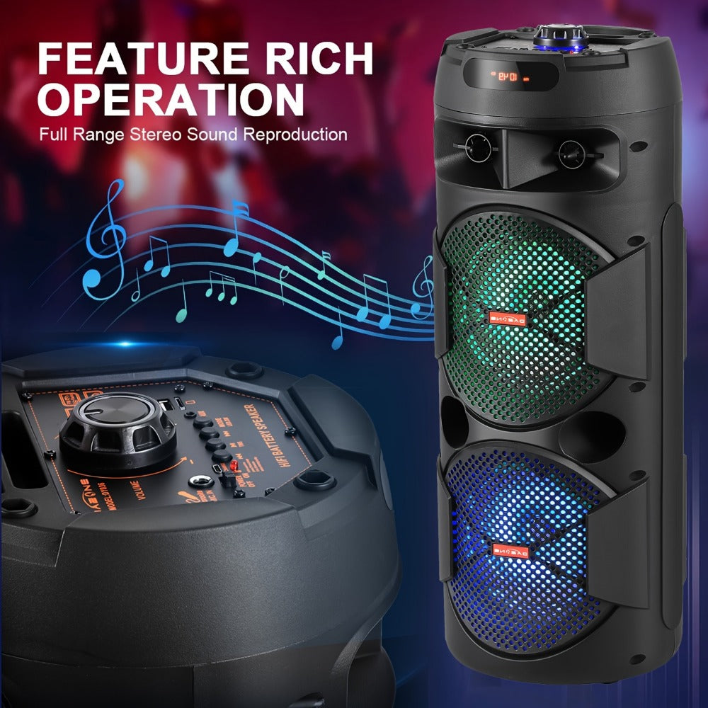 Portable PA Speaker, 59cm, Remote Control, Bluetooth, Dual, Karaoke for Parties detail image - detail view 5