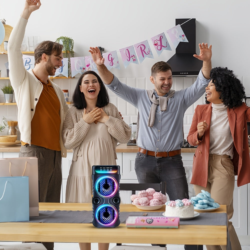Portable PA Speaker, 8800W, RGB, Bluetooth, Wireless for Parties and Karaoke detail image - detail view 10