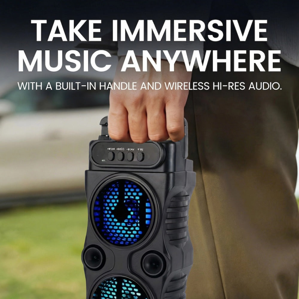 Portable PA Speaker, 8800W, RGB, Bluetooth, Wireless for Parties and Karaoke detail image - detail view 11