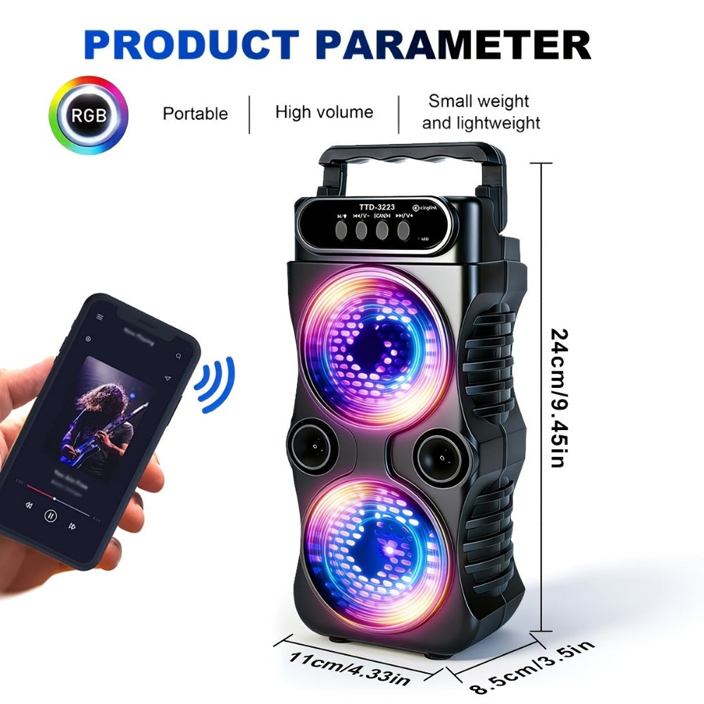 Portable PA Speaker, 8800W, RGB, Bluetooth, Wireless for Parties and Karaoke detail image