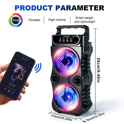 Portable PA Speaker, 8800W, RGB, Bluetooth, Wireless for Parties and Karaoke detail image