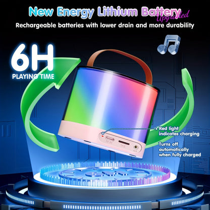 Portable PA Speaker, Blue Upgraded Version, Wireless, USB-C, Mini, Karaoke, Machine detail image - detail view 8