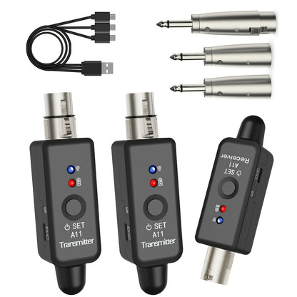 Portable PA Speaker shown in the 2 Transmitter + 1 Receiver option