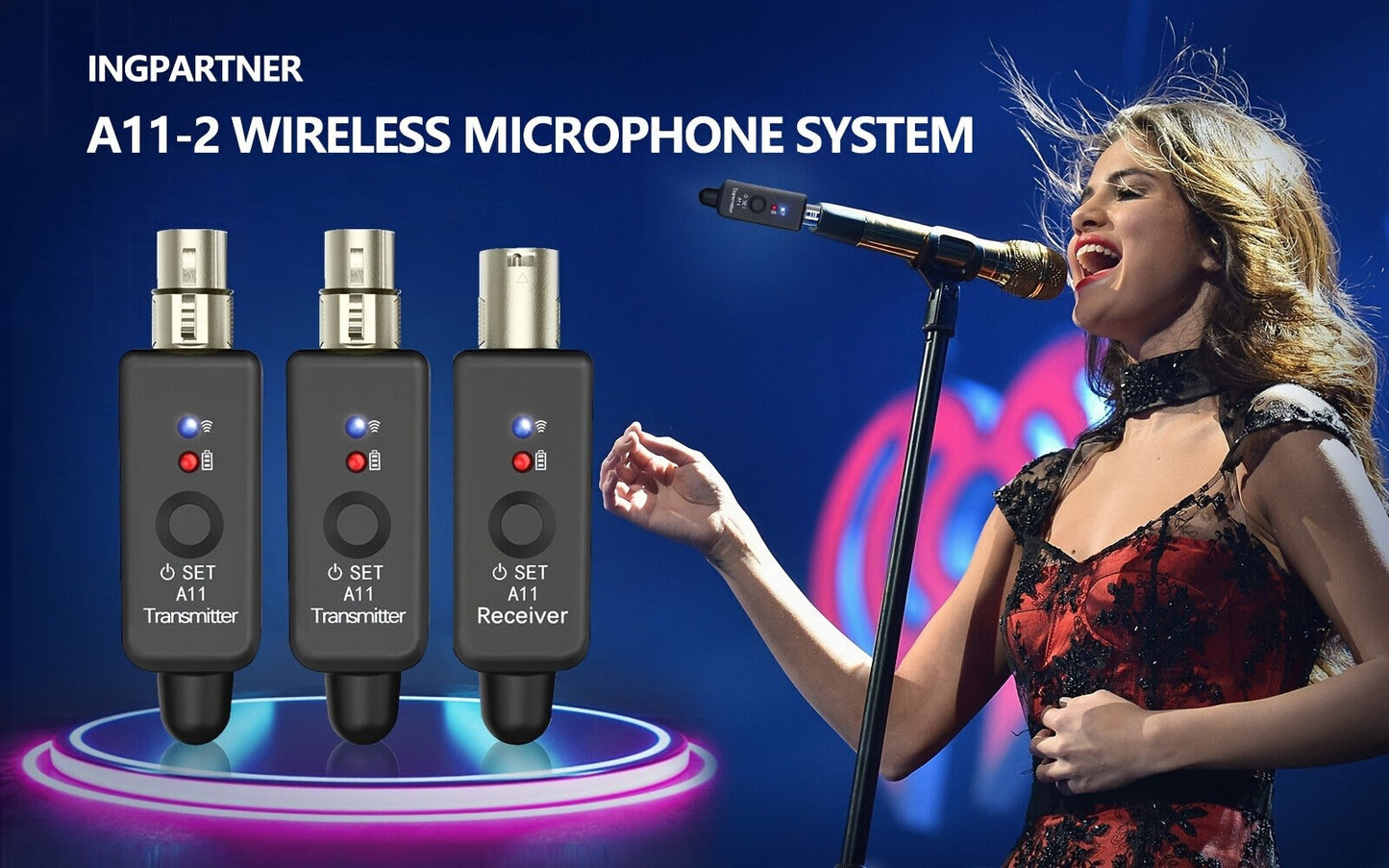 Portable PA Speaker, Condenser, Wireless, Microphone, Transmitter for Parties and Karaoke detail image - detail view 14