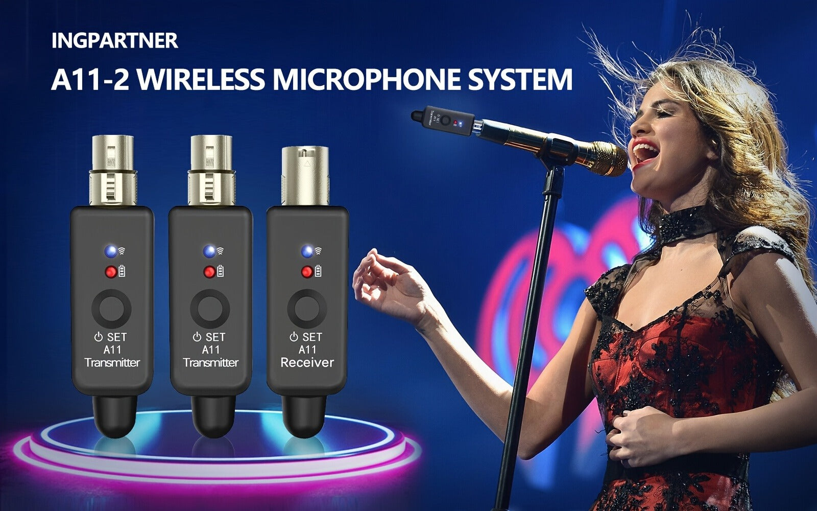 Portable PA Speaker, Condenser, Wireless, Microphone, Transmitter for Parties and Karaoke detail image - detail view 14