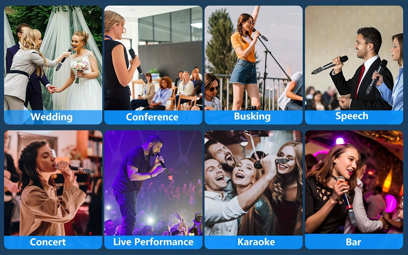 Portable PA Speaker, Condenser, Wireless, Microphone, Transmitter for Parties and Karaoke detail image - detail view 19