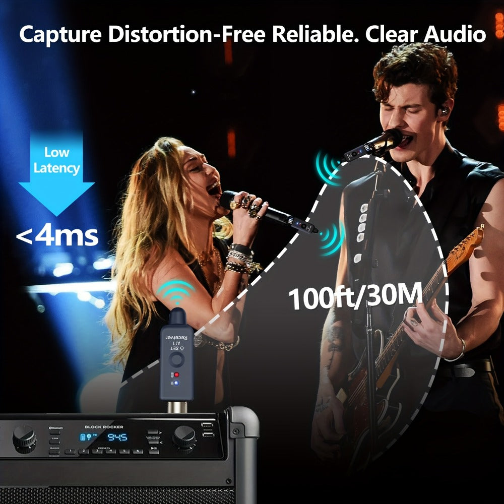 Portable PA Speaker, Condenser, Wireless, Microphone, Transmitter for Parties and Karaoke detail image - detail view 4