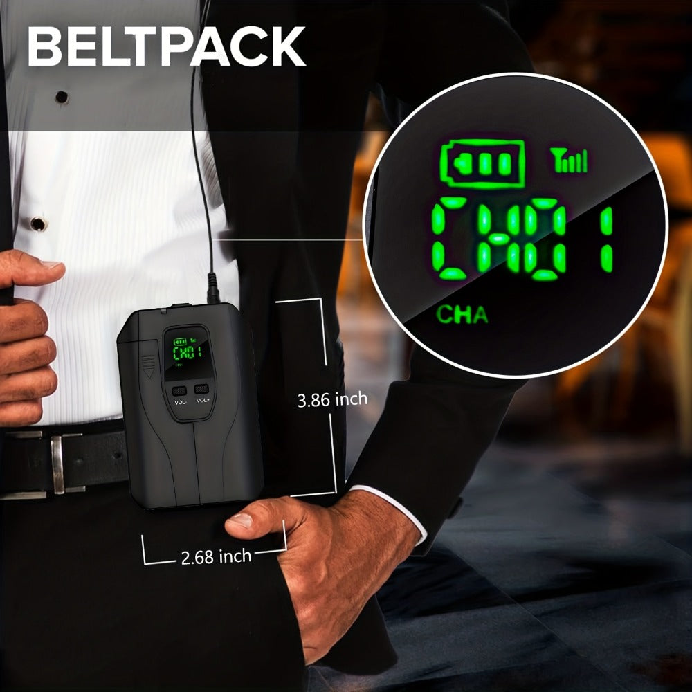 Portable PA Speaker, Dual Wireless, Wireless, Rechargeable, Dual, Lapel/Lavalier detail image