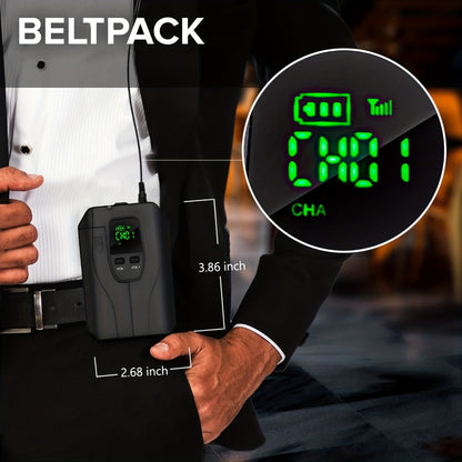 Portable PA Speaker, Dual Wireless, Wireless, Rechargeable, Dual, Lapel/Lavalier detail image