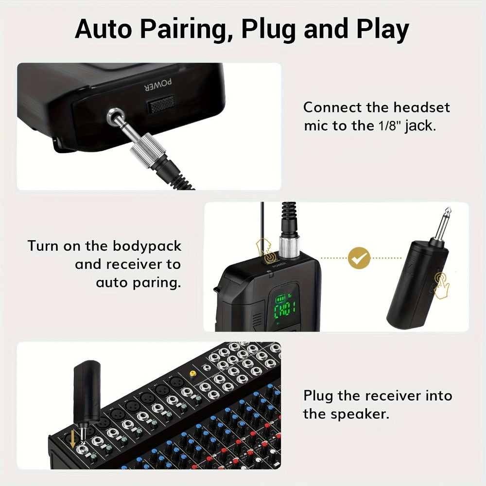Portable PA Speaker, Dual Wireless, Wireless, Rechargeable, Dual, Lapel/Lavalier detail image - detail view 6