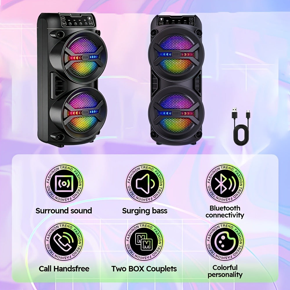 Portable PA Speaker, Dynamic, RGB, Wireless, Peak, 6500W for Parties and Karaoke detail image - detail view 10