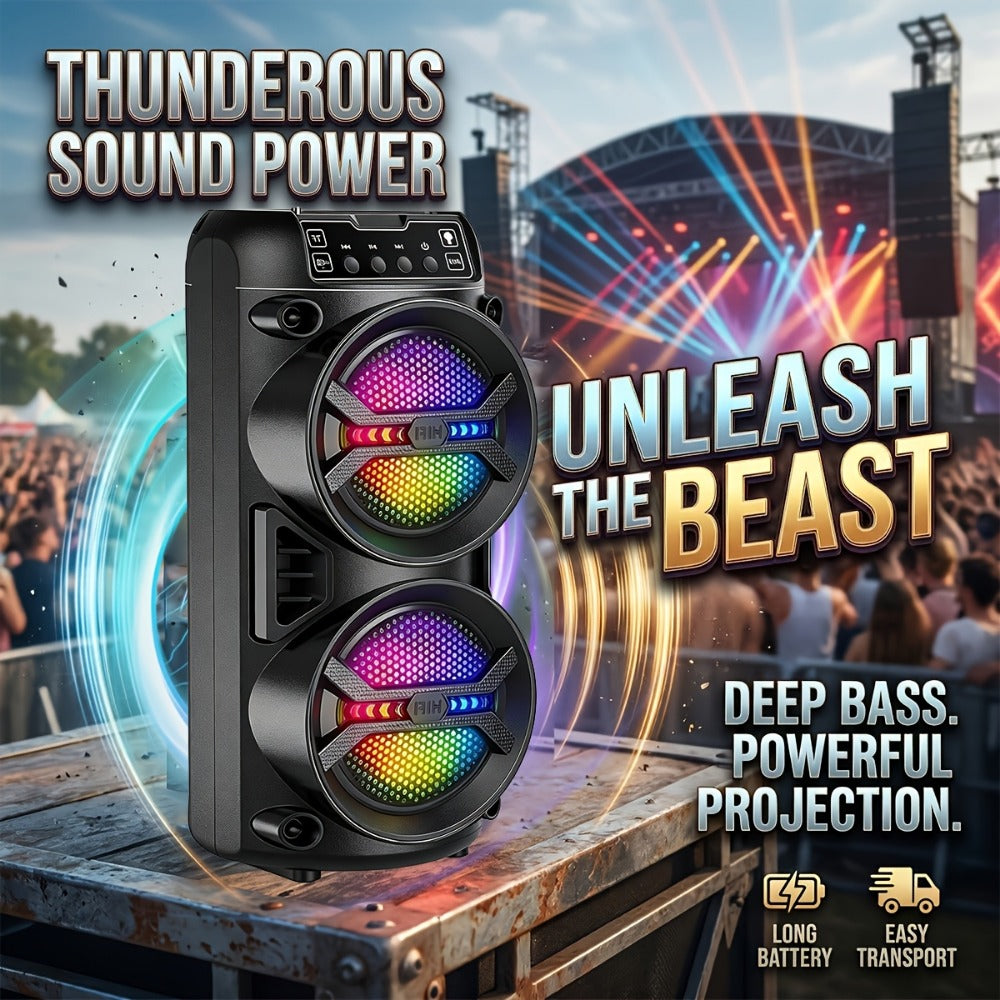 Portable PA Speaker, Dynamic, RGB, Wireless, Peak, 6500W for Parties and Karaoke detail image - detail view 3