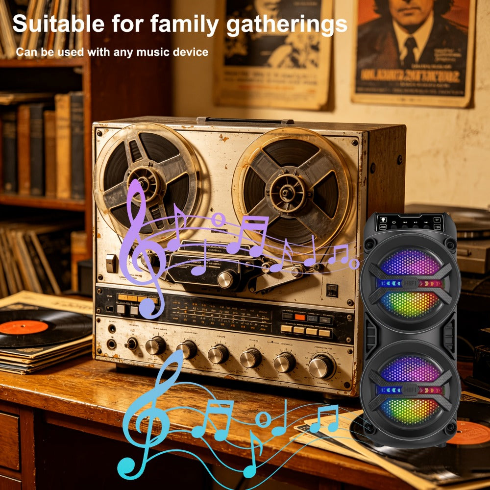 Portable PA Speaker, Dynamic, RGB, Wireless, Peak, 6500W for Parties and Karaoke detail image - detail view 4