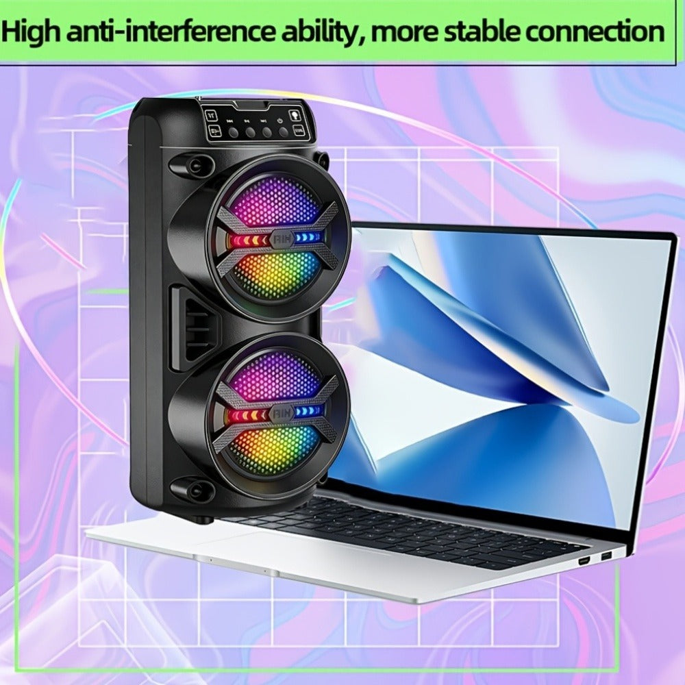 Portable PA Speaker, Dynamic, RGB, Wireless, Peak, 6500W for Parties and Karaoke detail image - detail view 8