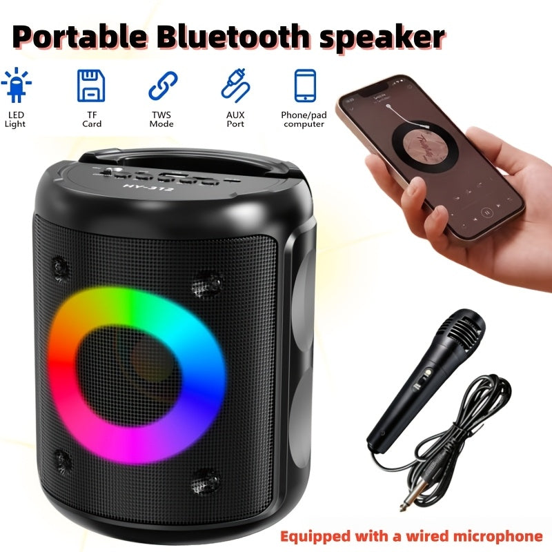 Portable PA Speaker shown in the Black Enhanced Edition - With Microphone option