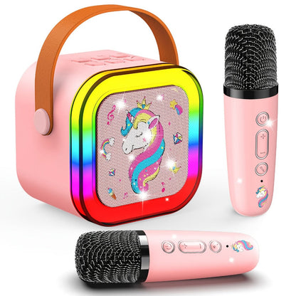Portable PA Speaker, pink color, Bluetooth, Wireless, Unicorn, Karaoke for Parties detail image - detail view 3
