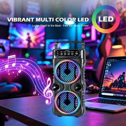 Portable PA Speaker, Professional Speaker, USB, Portable, Professional, Party, Subwoofer detail image - detail view 3