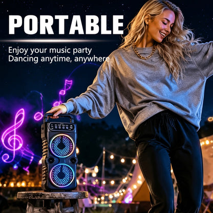 Portable PA Speaker, Professional Speaker, USB, Portable, Professional, Party, Subwoofer detail image - detail view 4