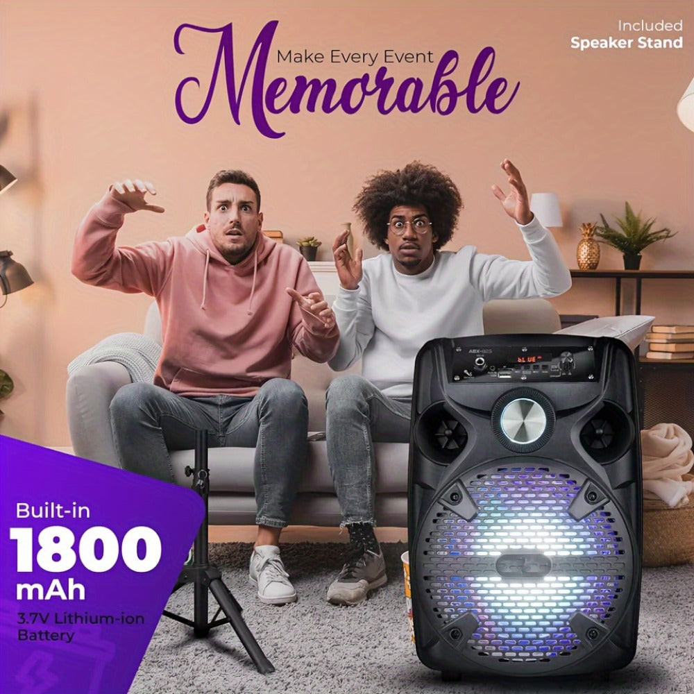 Portable PA Speaker, Rechargeable, Bluetooth, Wireless, 1100W, Subwoofer for Parties detail image - detail view 6