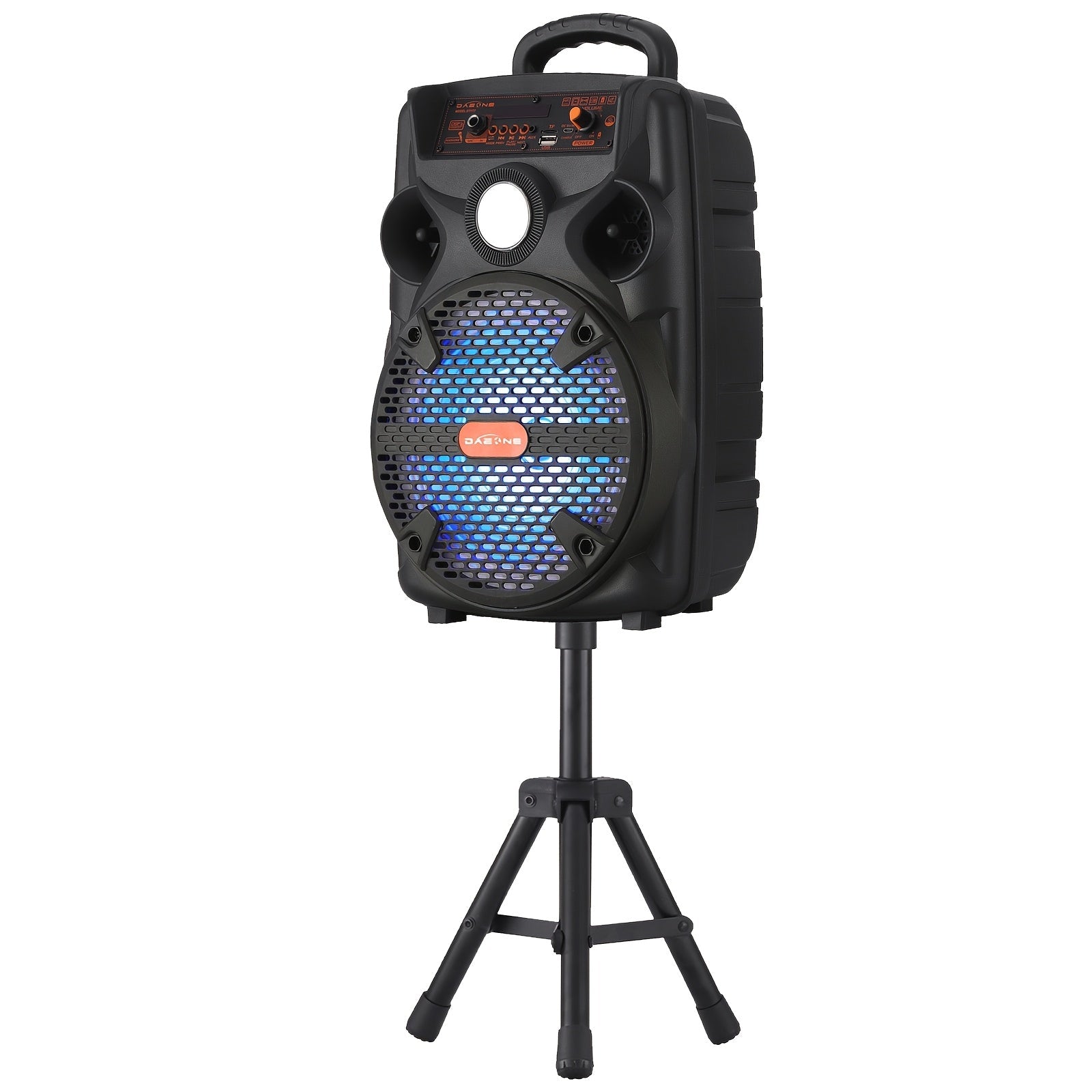 Portable PA Speaker shown in the with Stand option